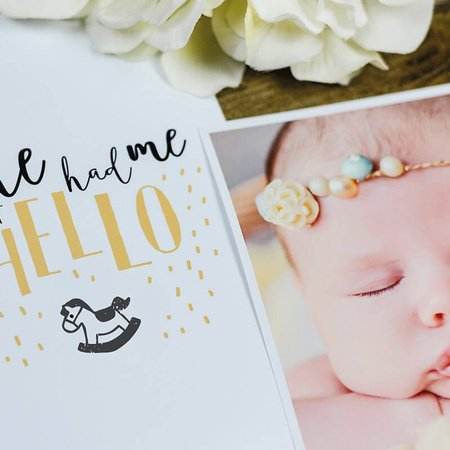 Pieczątka samotuszująca Little NIO - witaj na świecie