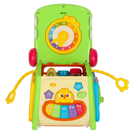 Kostka edukacyjna sorter z pianinkiem krokodyl 4w1