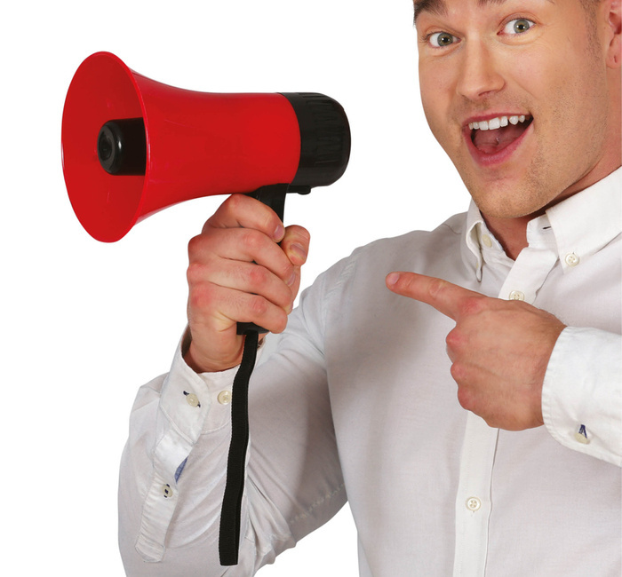 Megafon mikrofon wielofunkcyjny 20 cm