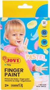 Farby do malowania palcami pastelowe JOVI 6x35ml