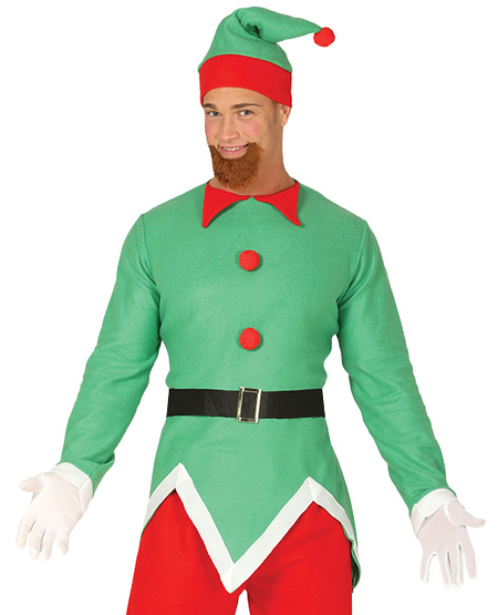 Strój męski Elf Pomocnik Mikołaja dla dorosłych
