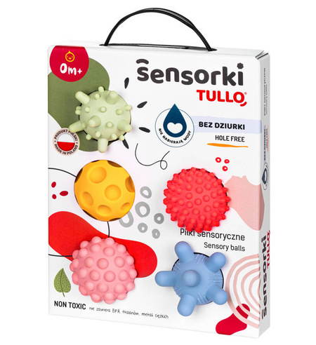 Piłeczki sensoryczne Sensorki bez dziurki 5szt. Tullo