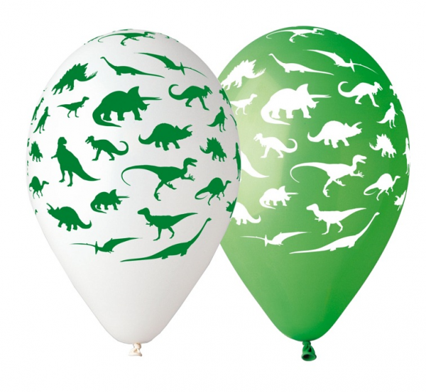 Gemar 12 cali 5 szt Dinozaury balony