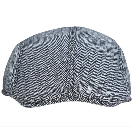 Kaszkiet lata 20-te 30-te Beret angielski w jodełkę