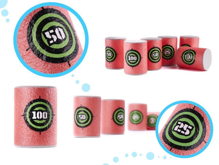 Gra beczki cele piankowe do wyrzutki 6 szt.