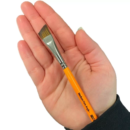 Pędzel do malowania twarzy i ciała BOLT Brushes - Medium FIRM Angle 5/8 inch