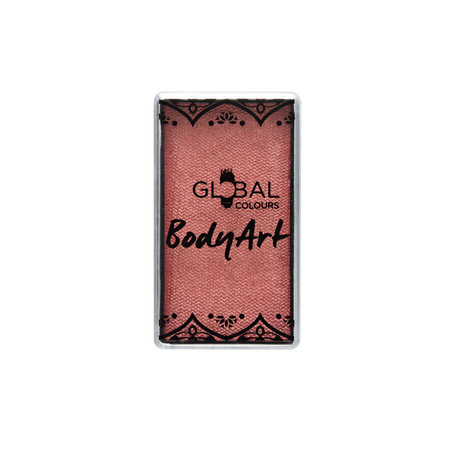 Global Colours farba do twarzy i ciała prostokątna 20g Metallic Rose Gold