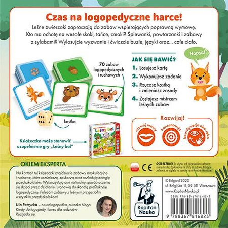 Zabawy logopedyczne. Leśne harce 3-7 lat Kapitan Nauka