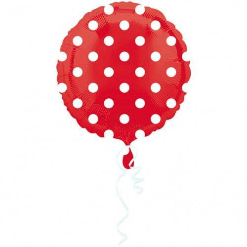 Kropki grochy okrągły balon foliowy Anagram 18''