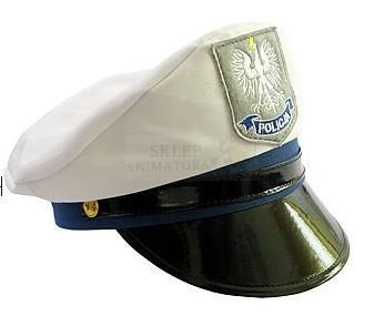 Czapka Policjanta z pagonami (dla dorosłych)