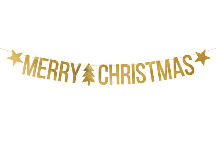 Baner Girlanda świąteczna Merry Christmas 150 cm