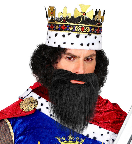 Broda i Wąsy zestaw, dwustronne 2 kolory pirat, król, amisz.