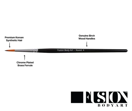 Pędzel do malowania twarzy i ciała FUSION Round 4