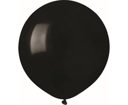 Balon Gemar jednokolorowy 19 cali 50 szt. Czarny