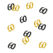 Konfetti foliowe liczba 60 złoto czarne 20g