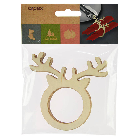 Świąteczne obrączki na serwetki Reniferki 4 szt.