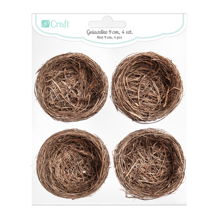 Gniazdka dekoracyjne Wielkanocne 9 cm 4 szt.