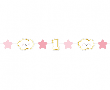 Baner girlanda papierowa ROCZEK 120 cm wzór do wyboru