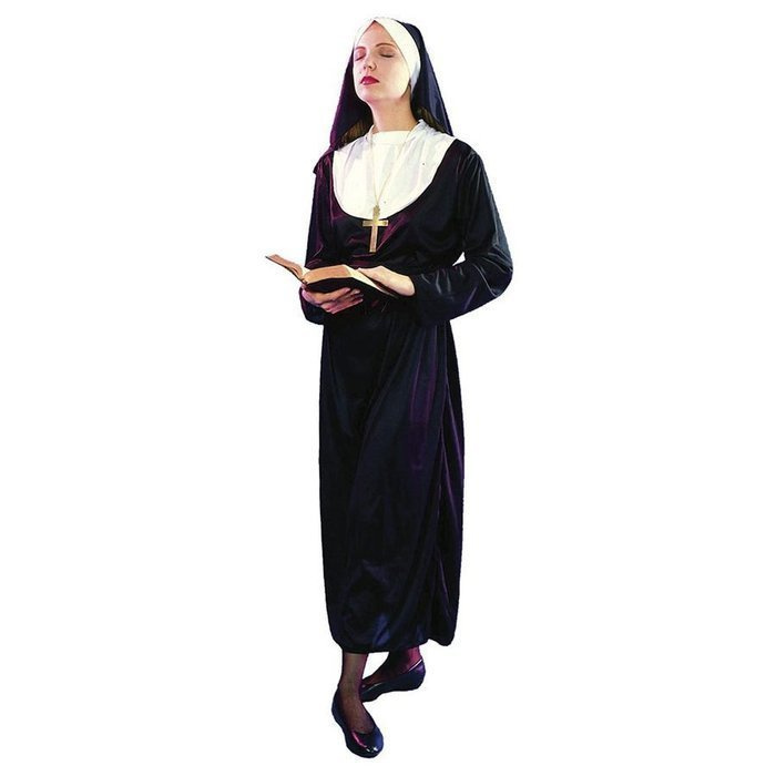 Zakonnica klasyczna (toga, kornet) - strój dla dorosłych rozmiar uniwersalny