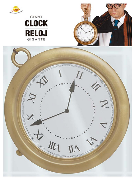 Zegar Alicja w Krainie Czarów rekwizyt 20 cm