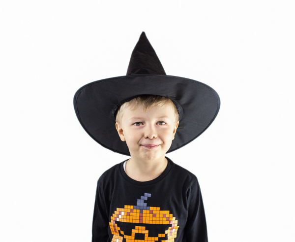 Kapelusz flokowany Wiedźma Czarownica (dla dzieci)