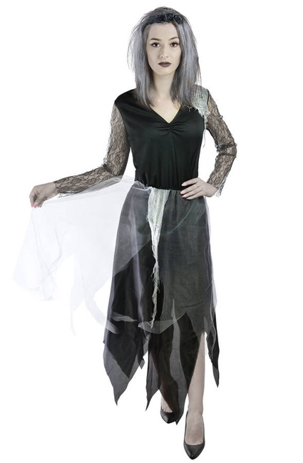 Strój dla dorosłych Czarna dama Wiedźma