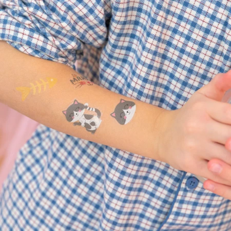 Tatuaże zmywalne wodne Kotki 23szt.