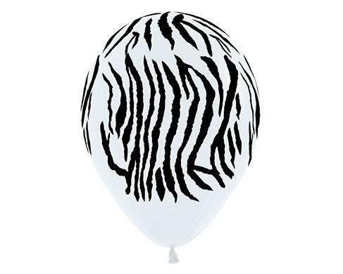 Balony Sempertex Zebra 12'' 12 szt