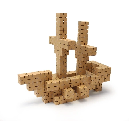 Klocki konstrukcyjne tekturowe do samodzielnego złożenia zestaw 50 sztuk Cardblocks