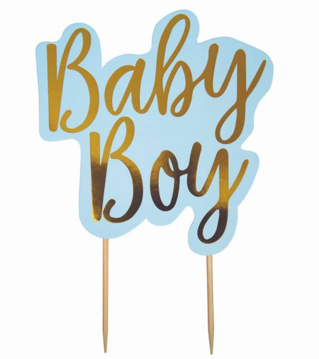 Topper dekoracyjny na tort Baby Shower - Baby Boy