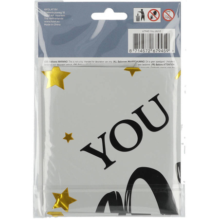 Balon foliowy YOU DID IT 45 cm (dla studenta, absolwenta)