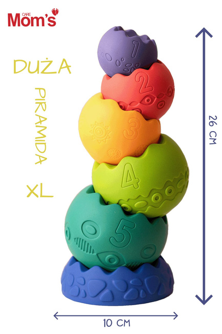 Piramida sensoryczna pastelowa