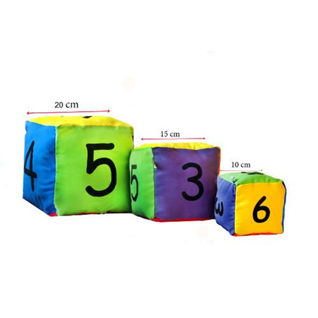 Kostka edukacyjna 15 cm - Cyfry
