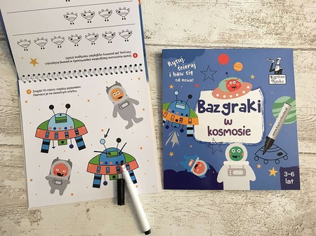 BAZGRAKI W KOSMOSIE (3-6 LAT) KSIĄŻKA + MAZAK KAPITAN NAUKA