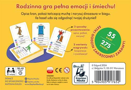 Gra rodzinna towarzyska Kalambury 7+ Kapitan Nauka