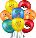 POKEMON balony gumowe z nadrukiem pokeball 10 szt. mix