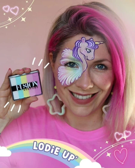 FUSION Body Art Rainbow Split Cake farba do malowania twarzy i ciała 50 gram/ dokończyć
