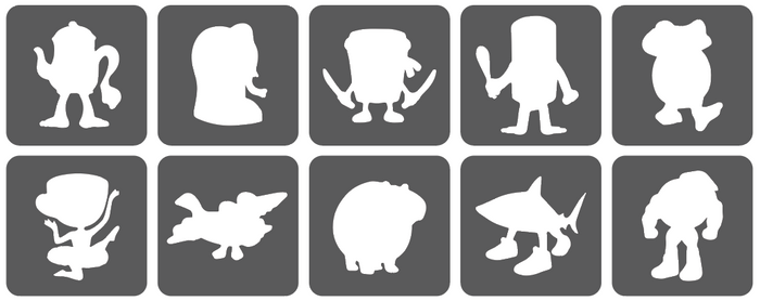 Szablony do tatuaży brokatowych ZESTAW 10 szt. mix Brainrot