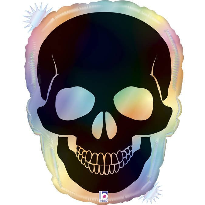 Opal Skull Rainbow Hol. balon foliowy 27" Grabo