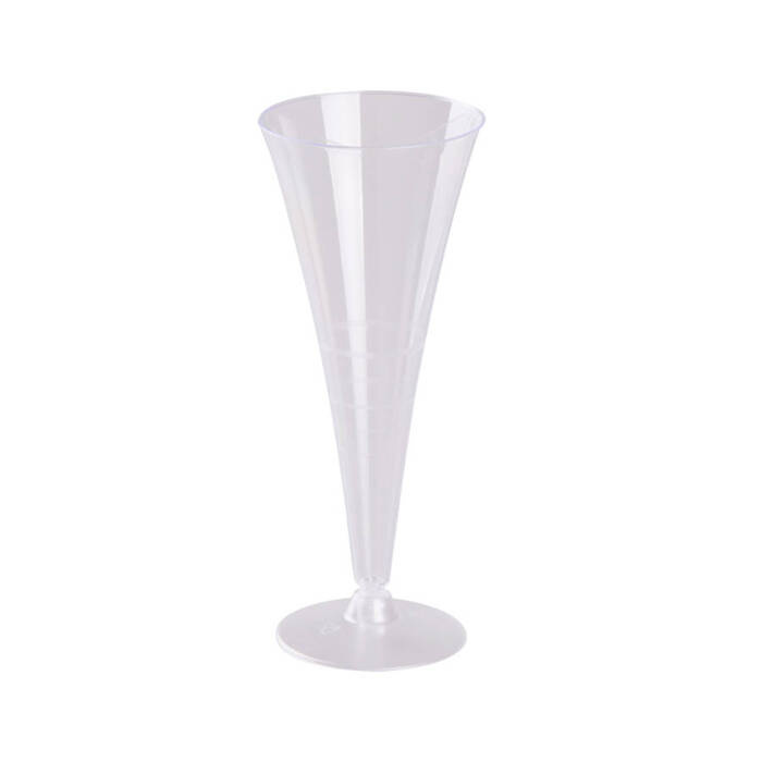 Kieliszki do szampana plastikowe jednorazowe 120ml 10 szt.