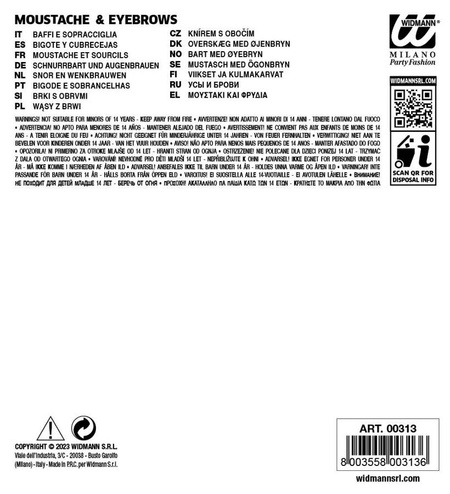 Wąsy i brwi siwe staruszek dziadek starszy pan