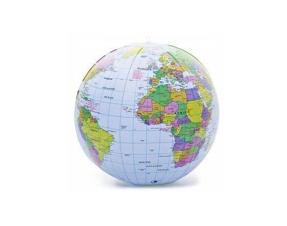 Piłka edukacyjna dmuchany globus 30 cm