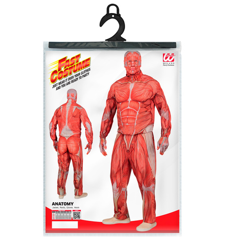 Anatomiczny strój dla dorosłych obrany ze skóry mięsnie