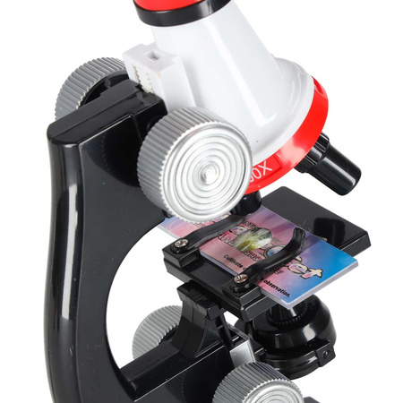 Mikroskop szkolny edukacyjny naukowy 1200x akcesoria