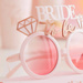 Okulary BRIDE TO BE różowe z diamentami Wieczór Panieński