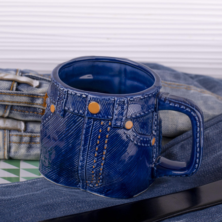 Jeansowy kubek