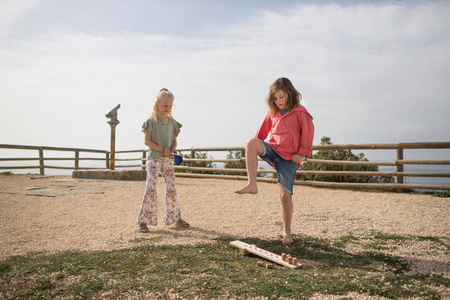 Drewniana gra wyrzutnia "Ninja"