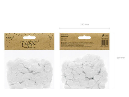 Konfetti papierowe kółka różne kolory 15g
