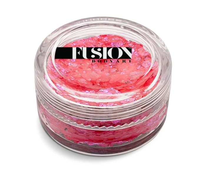 Brokat w kremie kosmetyczny do twarzy i ciała Fusion - Pink Fairy Floss 10ml
