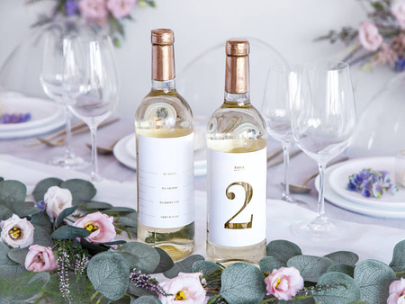 Numery na stół naklejki 9,5 x 12 cm 30 szt.